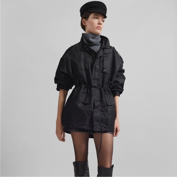 The Frankie Shop Helsta Utility Jacket Black One Size - Picture 12 of 13